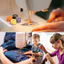 36 Miếng Prewound Thread Bobbins Cuộn Đầy Màu Sắc Cho Máy May Có Hộp Bảo Quản