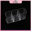 MYPANDA 3 khe trong suốt Hộp đựng mỹ phẩm kim cương Acrylic trong suốt Hộp đựng cọ trang điểm Hộp đựng bút chì kẻ mày Lipsti Chân đế lưu trữ phòng tắm.
