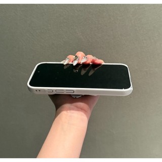 Sang Trọng Đáy Trắng Toàn Màn Hình Ngôi Sao Nhỏ Giá Đỡ Từ Tính Ốp lưng Thích Hợp Cho iPhone17 Pro Max 16 15 Pro Max Chống Sốc Bảo Vệ Camera Ốp Lưng Cứng Chống Rơi
