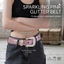 Thắt lưng PU Punk Y2K dành cho nữ đính kim cương giả cho quần jean