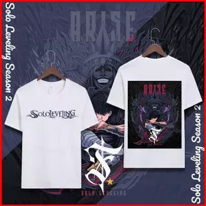 YB1 Solo Leveling Season 2 Arise from the Shadow Sung Jin-Wood Áo thun mùa hè Anime tay ngắn hàng đầu BY1