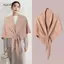 AqToCna Mùa Đông Nữ Khăn Choàng Quấn Cardigan Cape Len Pha Trộn Tam Giác Khăn Choàng Thiêned Với Dệt Kim Vai Ấm Áp AqToCna