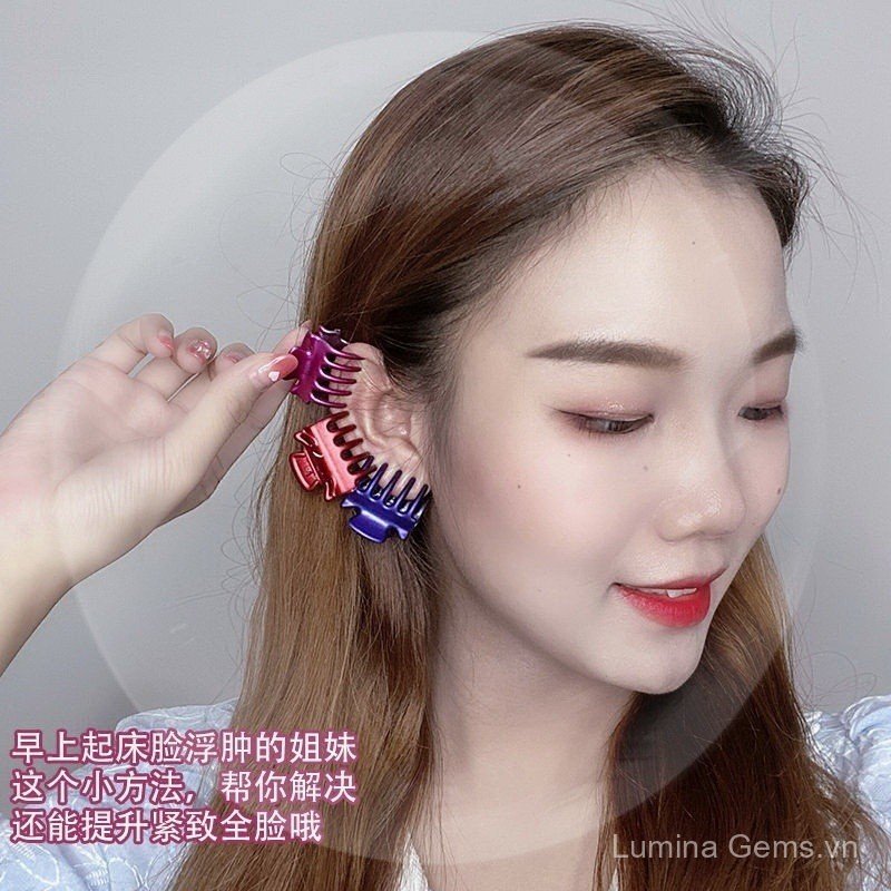 Làm Đẹp Tai Kẹp Tai Bấm Huyệt Nhỏ Đen Nổ Tóc Đầu Trang Sức Lớn Xuyên Biên Giới