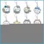 SQ11 Chiikawa Acrylic Móc Khóa Usagi Mặt Dây Chuyền Hoạt Hình Dễ Thương Túi Phụ Kiện Anime Ngoại Vi