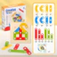 Giáo dục sớm Khối xây dựng cột đa dạng Hình học Phù hợp với Câu đố trẻ em Enlighten