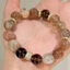 Vòng tay pha lê trà và vàng đen Unisex - Trang sức chữa bệnh bằng đá tự nhiên - Handmade 10 / 12mm - Thiết kế nghệ thuật cổ điển
