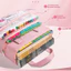 Cặp Học Thêm Cho Học Sinh Tiểu Học Canvas 3 Ngăn Đựng Vở A4 Chống Nước Bền Đẹp AH3
