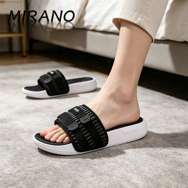 Mirano Dép cao su EVA thoáng khí cho nam  Dép phẳng mùa hè chống trượt