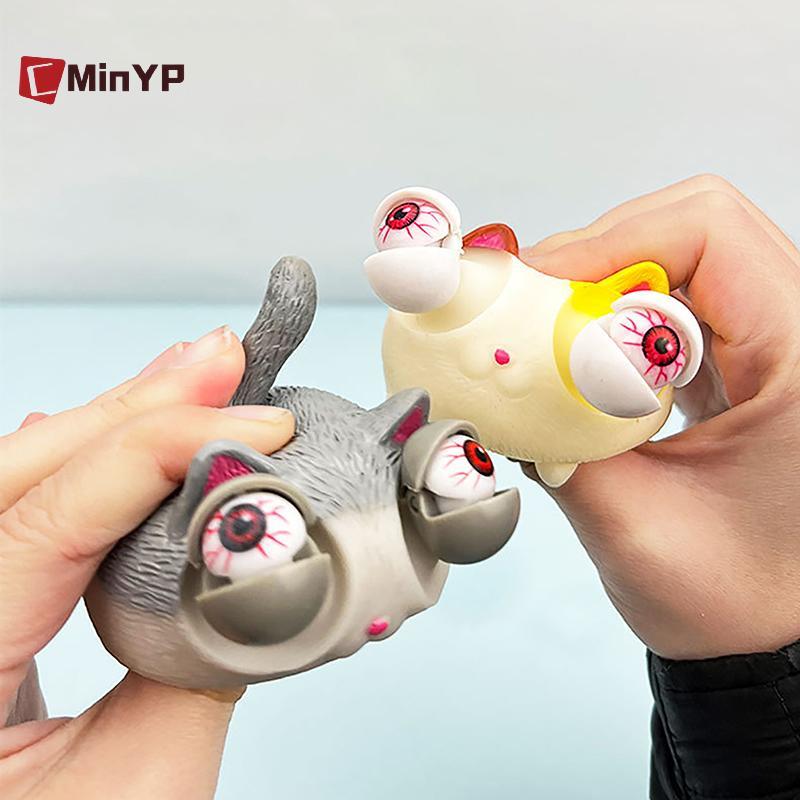 CMinYP Sáng Tạo Tăng Cường Mắt Mèo Popping Bóp Đồ Chơi Người Lớn Trẻ Em Động Vật Chống Căng Thẳng Quà Tặng Đồ Chơi Triy Búp Bê Dpression Thông Hơi Vinh Quang