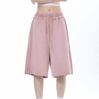 GKSSS Quần short thể thao thông thường mới của Mỹ thương hiệu hợp thời trang băng lụa sọc bên phong cách trung tính