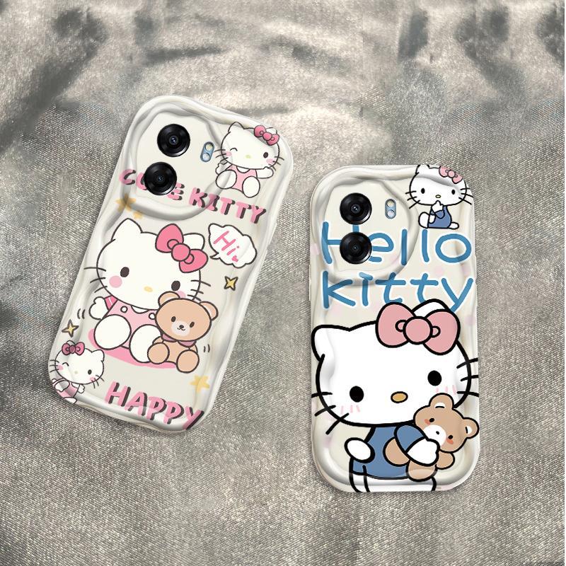 Thích hợp cho OPPO A5X A6 Pro A6X 4G 5G 3D Thẩm Mỹ Mềm TPU Kitty Rilakkuma Vỏ Điện Thoại Chống Sốc