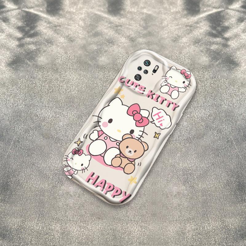 Thích hợp cho Redmi Note 10 10S Pro 4G POCO M5S Điện thoại thông minh 3D TPU mềm Kitty Rilakkuma Vỏ điện thoại chống sốc