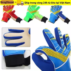 Găng tay thủ môn trẻ em SNUGHOUSE, Găng tay thủ môn bóng đá dày dặn bảo vệ toàn ngón tay cho trẻ em, Thủ môn bóng đá có tay cầm chắc chắn Găng tay bóng đá cao su