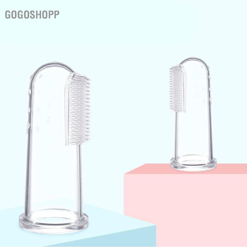 Gogoshopp Bàn chải đánh răng bằng ngón tay cho bé Massage nướu lợi để sử dụng khi đi du lịch