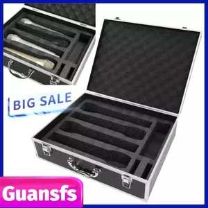 Guansfs Guansfs Hộp Đựng Micro Không Dây Lucute Hợp Kim Nhôm Vỏ Cứng Chống Sốc Chống Chịu Thời Tiết Với ​​Lớp Đệm Xốp Có Thể Tùy Chỉnh Cho 4 Mic Và Phụ Kiện
