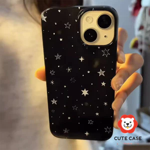 Ốp Lưng IPhone 13 15 11 17 16 12 14 ProMax 7 8Plus XR X XS Max Vỏ Hoa Văn Nghệ Thuật Hình Ngôi Sao Bóng Mượt