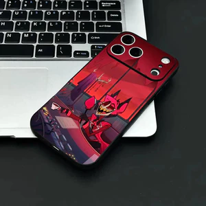 TP-3 Anime H-Hazbin H-Hotels Ốp Điện Thoại IPhone 17 16 15 14 13 12 11 Pro Max Plus Mini Đen Mờ Vỏ Mềm Funda