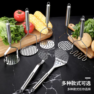 Máy ép khoai tây nghiền bằng thép không gỉ Hướng dẫn sử dụng Công cụ ép nghiền tỏi nghiền Máy ép khoai tây Nhà bếp Bổ sung thực phẩm tiện ích LA6W