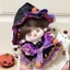 20cm Quần Áo Trẻ Em Halloween Phù Thủy Nhỏ Ba Mảnh Bộ Quần Áo Búp Bê Cotton Bộ Búp Bê Búp Bê Trang Phục