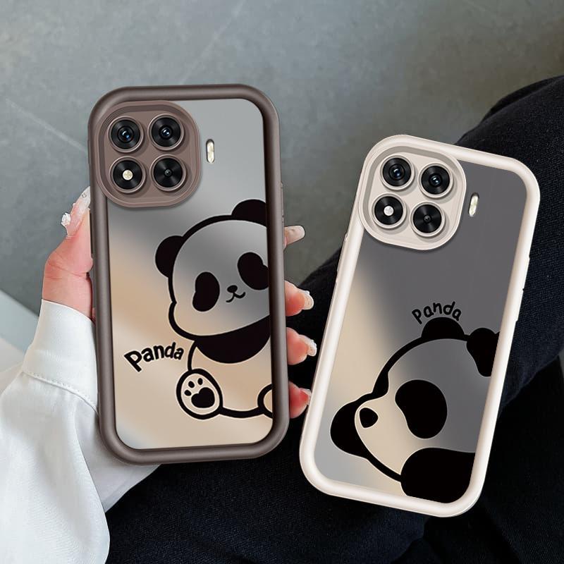 Ốp Lưng Cho Xiaomi 11T 13T 14T 15T Pro Hoạt Hình Silicon Mềm TPU Gấu Trúc Mắt Thiên Thần Vỏ Điện Thoại Chống Sốc