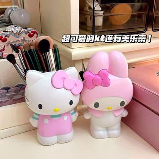 Hộp Đựng Bút HelloKitty Sanrio Văn Phòng Phẩm Giai Điệu Bàn Chải Trang Điểm Ống Để Bàn Lưu Trữ Đồ Trang Trí pxa6
