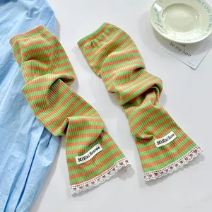 Sọc Ren Băng Tay Nữ Mùa Hè Chống Nắng Tay Mỏng Phong Cách Chống Tia Cực Tím Tấm Che Nắng Rời Đi Lái Xe Bảo Vệ Cánh Tay