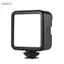 Guansfs Đèn video LED mini W49S 5600K Có thể điều chỉnh độ sáng 5W Pin sạc tích hợp 3 đế gắn giày lạnh