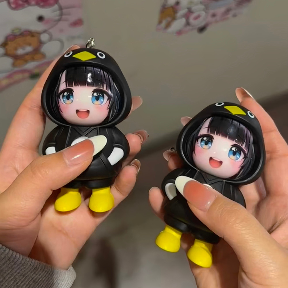 Trò chơi Arknights: Endfield Endmin Gugu Gaga Chim cánh cụt Búp bê thay đổi mặt‌ Túi đồ chơi Trang trí Mặt dây chuyền Móc khóa Quà tặng