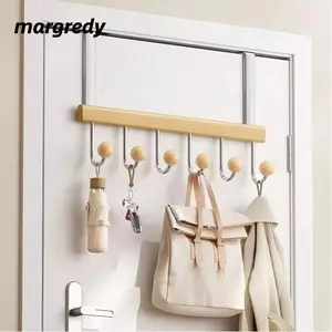 Móc Cửa MARGREDY, Tổ Chức Phòng Móc Treo Cửa Có Thể Gập Lại, Tiết Kiệm Không Gian Mà Không Khoan 6 Móc Áo Móc Treo Nhà