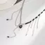 Chocker Mặt Đá Zircon Hình Trái Tim Phong Cách Hình Học - Quà Tặng Trang Sức