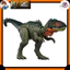 Mattel Jurassic World Big Action! Tyrannotitan Child Figure Dinosaur Toy Approximately 34.3 cm Long, Suitable for Ages 4 and Up, Green JCL75
