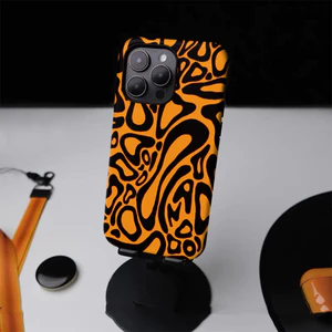 F1 Orange Track Thích hợp cho iPhone 17Promax 16Pro 15 11 12 13 14 xs XR 17Air Ốp cứng hai lớp chống sốc 2X3U