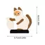 Acrylic Cat Whiskers Bộ Sưu Tập Đồ Trang Trí Từ Hoạt Hình Mèo Bảo Quản Tóc Hộp Tưởng Niệm Mèo Đen Đẩy Bình Trang Trí saixit2vn