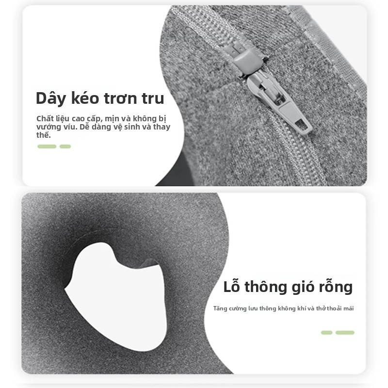 Gối úp mặt,Gối massage bằng bọt nhớ (thế hệ thứ ba), thoáng khí hơn, thiết kế công thái học