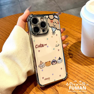 Ốp Điện Thoại Mạ Hình Gấu Động Vật Sang Trọng Dễ Thương Cho Redmi K90 Pro Max K80 Pro Ultra K70E K70 K60E K60 Pro Ultra K50 Pro Ultra Phim Hoạt Hình Trong Suốt Bìa Mềm