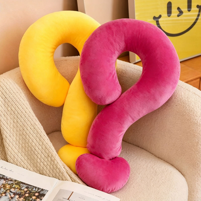 Gối Tựa Đầu, Tựa Cổ Hình Dấu "?", êm ái,Nhiều Màu Sắc để Lựa Chọn,Phù Hợp để Du Lịch, Nghỉ Ngơi Thư Giãn