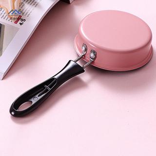ELBBKG Chảo Chiên Mini Inox Ngăn Ngừa Sti Nồi Cảm Ứng Tròn Ăn Sáng Chiên Trứng Nhỏ Chảo Có Tay Cầm Dài Tiện Ích Nhà Bếp Mới