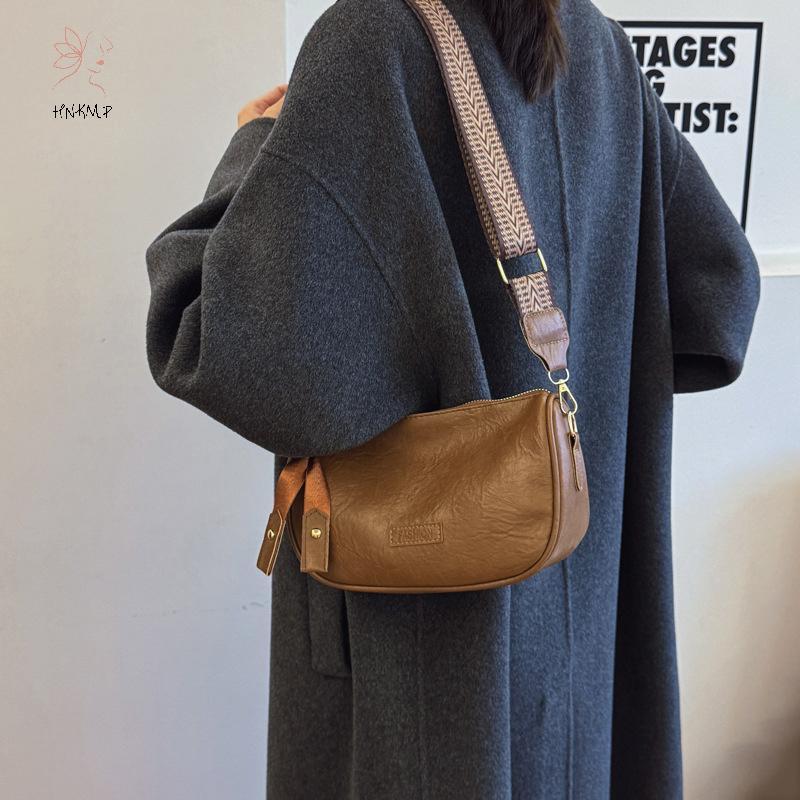 HNKMP Vintage Nhỏ Messenger Túi Dành Cho Nữ Đơn Giản Da Pu Nữ Gối Đeo Vai Thời Trang Nữ Ví Túi Xách Túi Đeo Ngang.