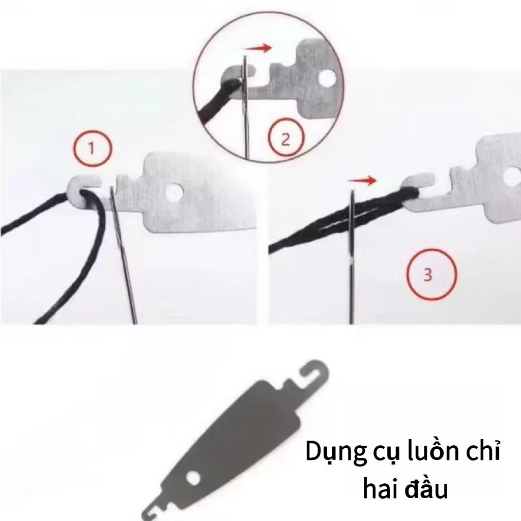 【COD】Bộ 34 kim thêu lỗ lớn đa năng gồm kim, chỉ, kim thimble, kéo, dụng cụ DIY tại nhà, thân thiện với người mới học may
