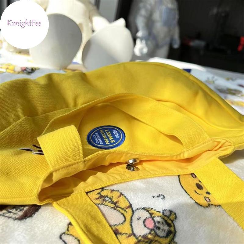 K2nightFee Dễ Thương Ngộ nghĩnh Chuối Cầm Tay Túi Vải Dung Tích Lớn Túi Tote Nhỏ Mẹ Trẻ Em Túi Di Động Túi Mua Sắm Ví Túi Xách Quà Tặng VN