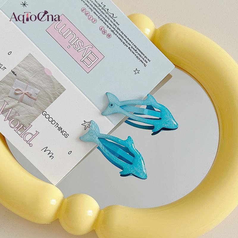 AqToCna - Kẹp tóc hình cá heo dễ thương, phụ kiện thời trang cho nữ