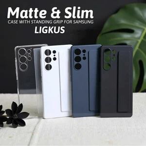 Ốp Lưng Nhám Likgus Strap Siêu Mỏng Bảo Vệ Camera Kèm Dây Silicone Tiện Lợi Cho Samsung S25 Ultra
