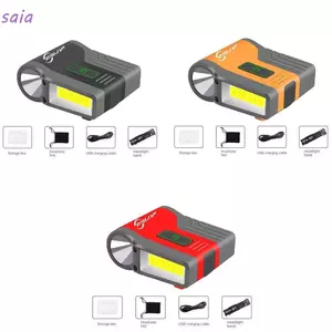 Đèn pha SAIA LED cảm biến thông minh, màu đỏ và đen, di động, phù hợp cho chiếu sáng ngoài trời