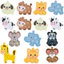 Fidget Đồ Chơi Đẩy Pop Bong Bóng Móc Khóa Bộ Giảm Căng Thẳng Squishy Giải Nén Động Vật Mặt Dây Chuyền Slime Đồ Chơi Cảm Giác Cho Trẻ Em Người Lớn