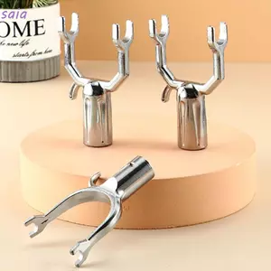 Đầu nĩa quần áo SAIA, Hợp kim nhôm Đồ dùng gia đình Giá may mặc, Thanh treo quần áo đa năng màu bạc