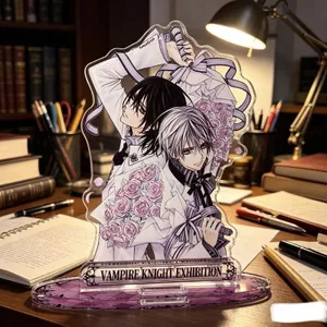 Vampire Knight Original Art Acrylic Stand - Kaname Kuran & Zero Kiryu Trang Trí Bàn Làm Việc Quạt-Made Sưu Tập Quà Tặng