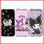 Sanrio Kuromi Hoạt Hình Dễ Thương Dây Kéo Dài Ví Da PU In Sinh Viên Đa Thẻ Túi Đựng Thẻ Đa Năng