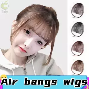Roy Air Bangs Hairpiece Đen Nâu Tổng Hợp - Phù Hợp Cho Nữ Và Bé Gái