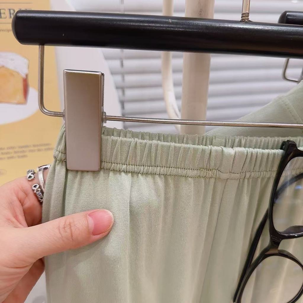 Modal Tay Ngắn Loungewear Bé Trai Bé Gái Phong Cách Mỏng Đến Mắt Cá Chân Quần Điều Hòa Không Khí Phù Hợp Với Kích Thước 90-170 EUTS