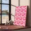 Pink Heart and Poker Preppy Style Aesthetic Wall Art Canvas Painting Art Home Wall Decor Canvas Poster